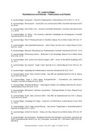 Dr. Lautenschläger Publikationen und Patente ... - Dermaviduals