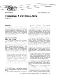 Hydrogeology: A Short History, Part 2 - National Ground Water ...
