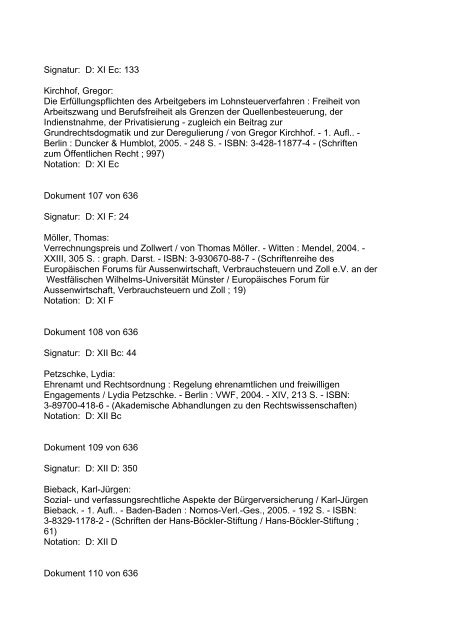 Dokument 1 von 636 Signatur: AA: I Fab - Max-Planck-Institut für ...