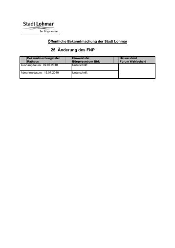 25_Aenderung_FNP_01.pdf - Stadt Lohmar