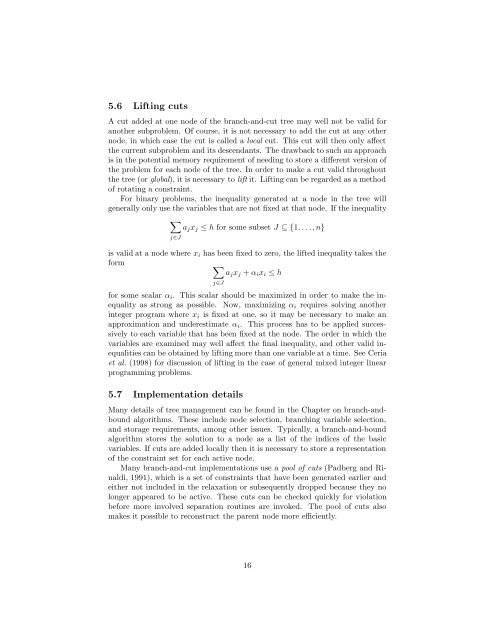 Branch-and-Cut Algorithms for Combinatorial Optimization ...