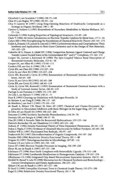 198 Topics in Current Chemistry Editorial Board: A. de Meijere KN ...