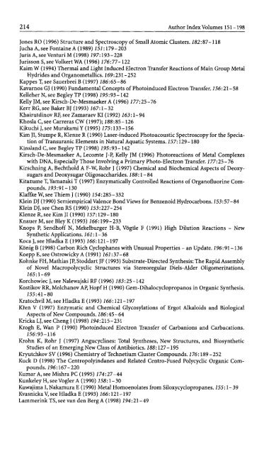 198 Topics in Current Chemistry Editorial Board: A. de Meijere KN ...