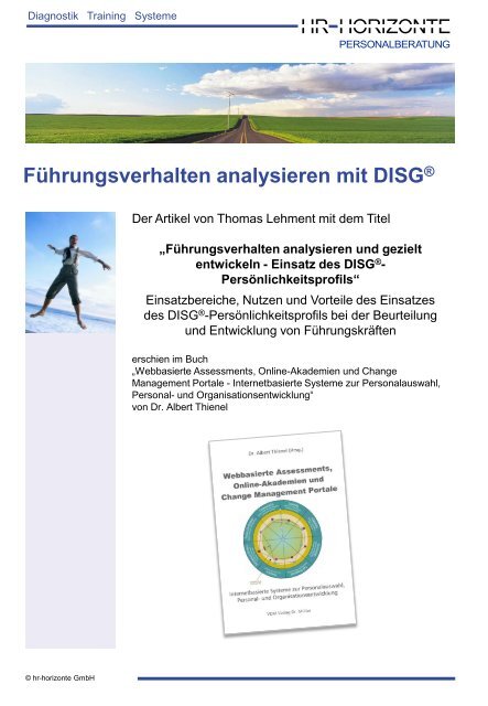 Führungsverhalten analysieren mit DISG - HR Horizonte