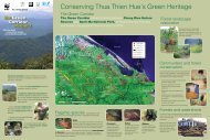 Conserving Thua Thien Hue´s Green Heritage - The Green Corridor ...