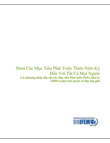 Đem Các Mục Tiêu Phát Triển Thiên Niên - CEDAW Southeast Asia