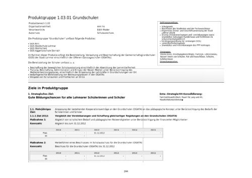 Entwurf Haushaltsplan 2012 - Stadt Lohmar