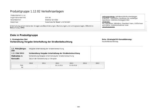 Entwurf Haushaltsplan 2012 - Stadt Lohmar