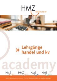 Unser Angebot - HMZ academy AG