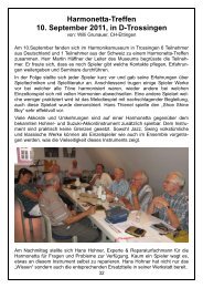 Harmonetta Treffen in Trossingen - Swiss Harpers