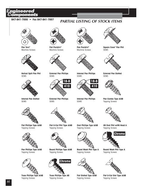 Engineered Components - Anchor Bolt and Screw Company