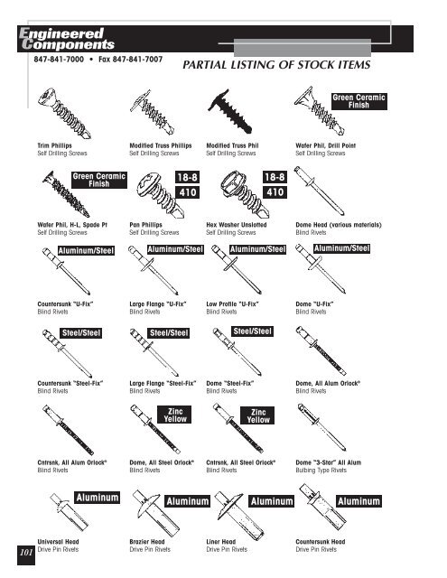 Engineered Components - Anchor Bolt and Screw Company