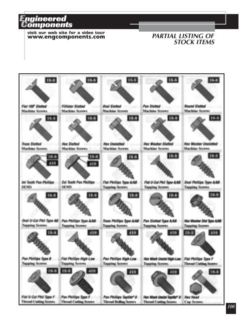 Engineered Components - Anchor Bolt and Screw Company
