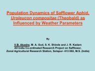 Population Dynamics of Safflower Aphid, Uroleucon compositae ...
