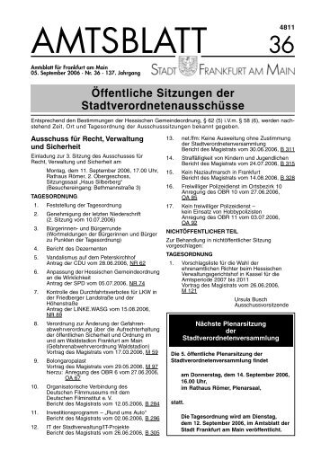 Amtsblatt Nr. 36/2006 (PDF 2.3 MB) - Frankfurt am Main