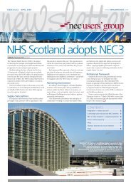 NHs scotland adopts NEC3