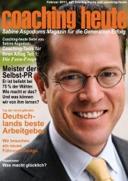 Ausgabe Februar 2011 - Coaching heute