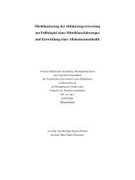 Ökobilanzierung der Altfahrzeugverwertung am Fallbeispiel eines ...