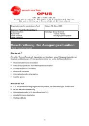 Beschreibung der Ausgangssituation - IG BCE - ALFELD