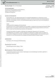 Modulhandbuch - an der Hochschule Offenburg