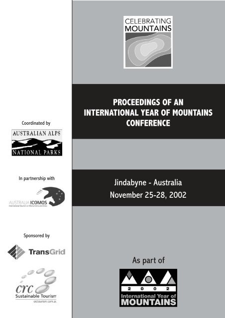 Proceedings of an International Year of Mountains - Australian Alps ...