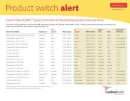 Product switch alert - Cardinal Health