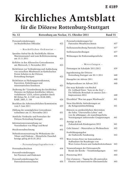 Kirchliches Amtsblatt - DRS Mitarbeiterportal - Diözese Rottenburg ...