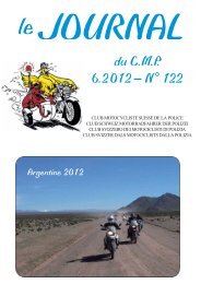 Journal 6.2012 - N° 122 - club motocycliste suisse de la police