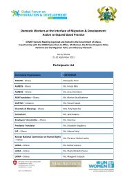 Participants List - Global Forum on Migration and Development ...