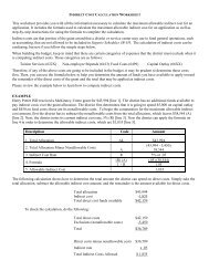 Indirect Cost Calculation Worksheet - The Charles A. Dana Center