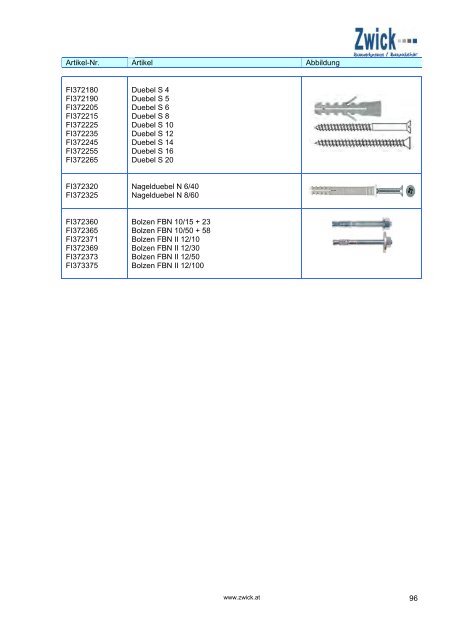 Download Zwick Katalog Bauwerkzeuge . Bauzubehör