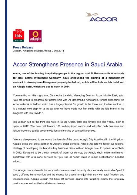 Accor Strengthens Presence in Saudi Arabia _E