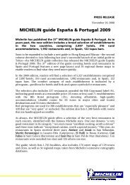 MICHELIN guide España & Portugal 2009