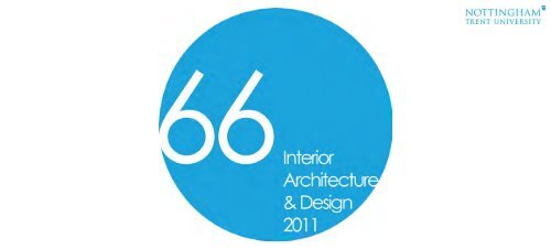 (Hons) Interior Architecture and Design - Nottingham Trent University