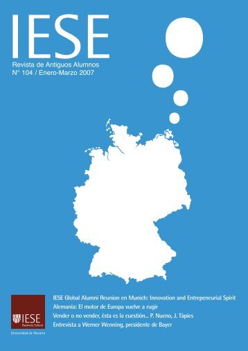 Innovation and Entrepeneurial Spirit Alemania - revista iese.