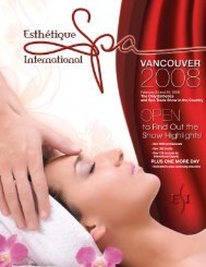 Vancouver 2008 Program - Esthétique Spa International ...