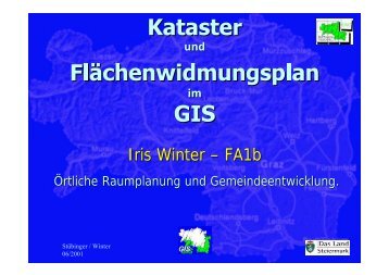 I. Winter, FA1b: Kataster und ... - GIS-Steiermark