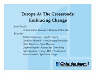 Europe At The Crossroads - Global Spa & Wellness Summit