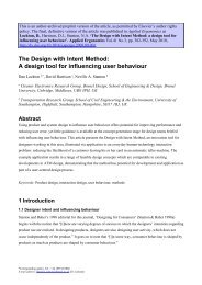 The Design with Intent Method: - Brunel University