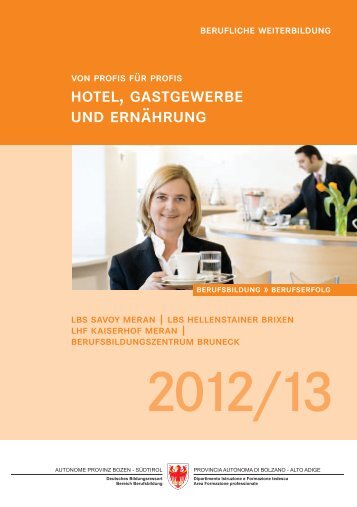 Hotel- und Gastgewerbe - Landeshotelfachschule Kaiserhof ...