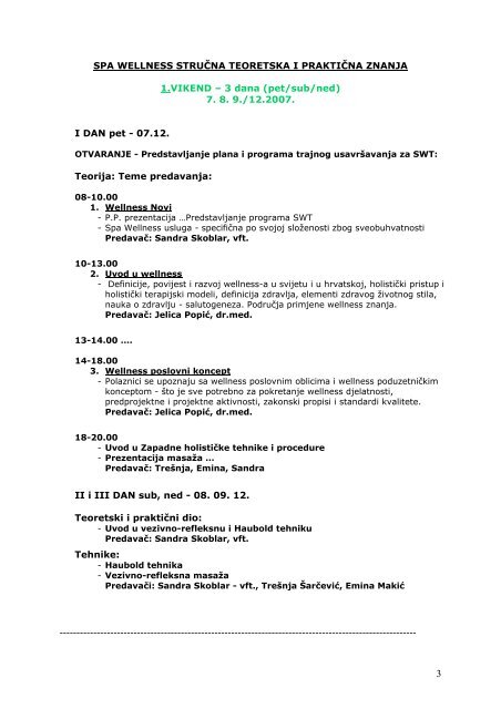 upoznavanje stilova životnim putem