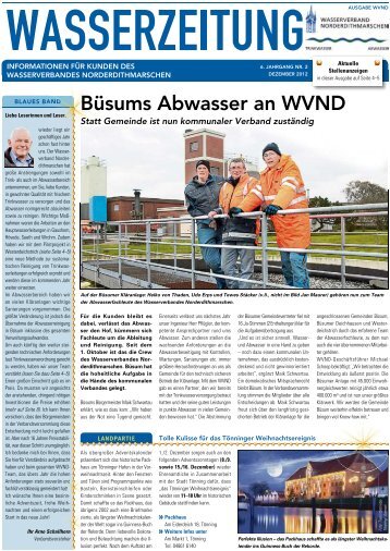 Büsums Abwasser an WVND - Wasserverband Norderdithmarschen