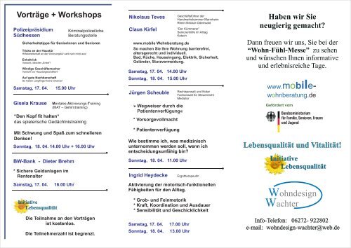 Vortrage Workshops