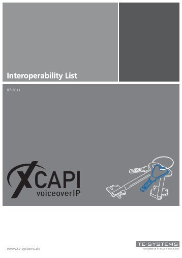XCAPI Interoperability List 07-2011.pdf - C3000 - Support