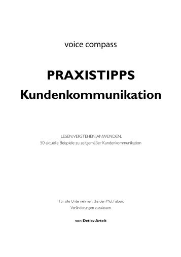 PRAXISTIPPS Kundenkommunikation 2011 - aixvox