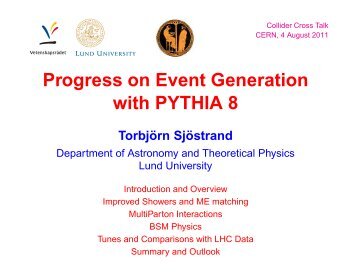 Progress on Event Generation with PYTHIA 8