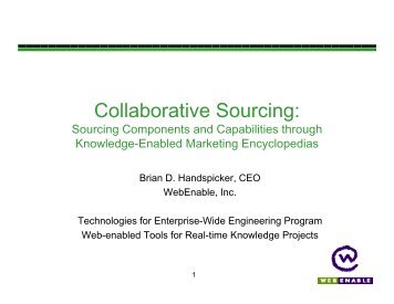 Collaborative Sourcing: - BD Handspicker