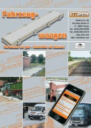 Fahrzeugwaage - Hubert Weber GmbH