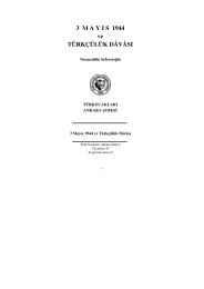 3 MAYIS 1944 ve TÜRKÇÜLÜK DÂVÂSI - Türk Ocakları Genel Merkezi