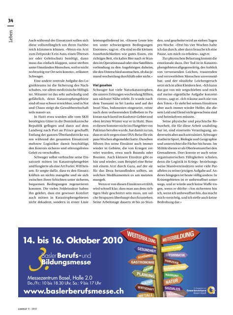 Nr. 9 / September 2010 - Grossraumbüro (PDF, 2645 kb - KV Schweiz